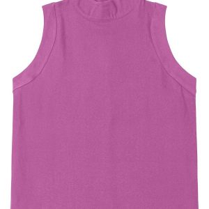 Regata Feminina Gola Alta Rosa