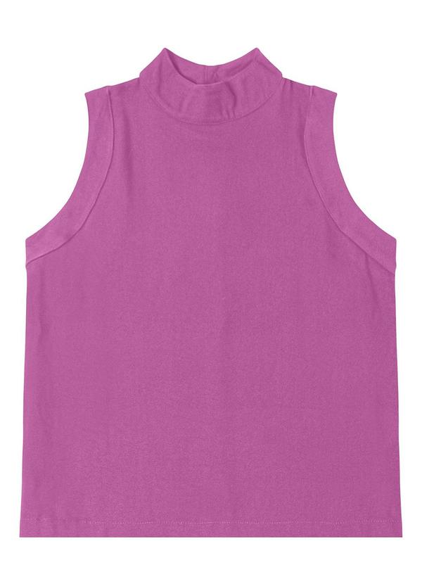 Regata Feminina Gola Alta Rosa