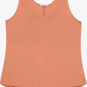 Regata Feminina Plus Size Marrom