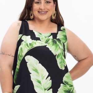 Regata Feminina Plus Size Preto