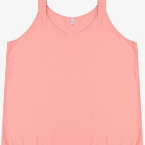 Regata Feminina Plus Size Rosa