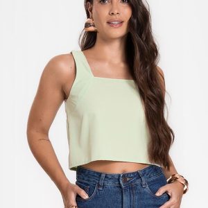 Regata Feminina em Tecido Verde