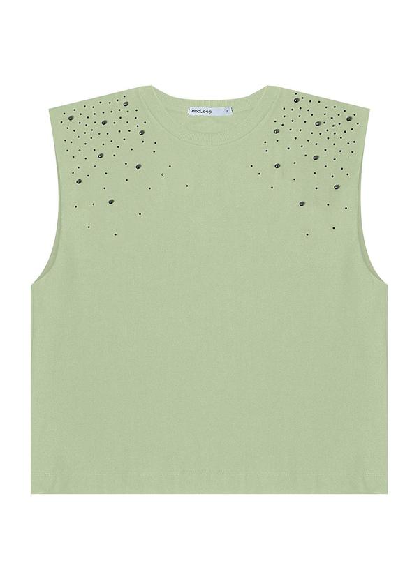 Regata Feminina em Viscose Verde