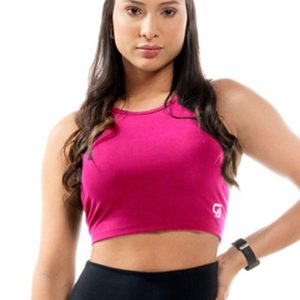 Regata Fitness Feminina Cropped Rosa