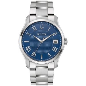 Relógio Bulova Classic Wilton em Aço Prateado 96B386