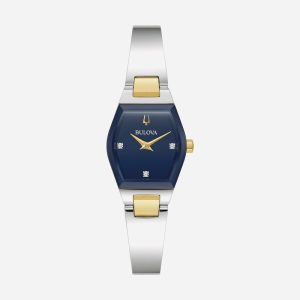 Relógio Bulova Feminino em Aço Bicolor com Diamantes