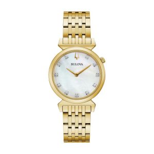 Relógio Bulova Feminino em Aço Dourada