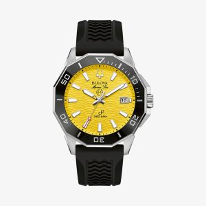Relógio Bulova Marine Star Masculino em Silicone Preto 96B431N