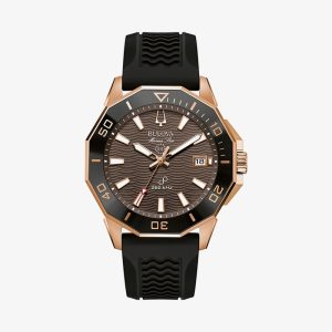 Relógio Bulova Marine Star Masculino em Silicone Preto 98B421