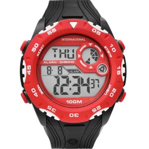 Relógio Digital Technos Masculino Internacional INT1360/8R