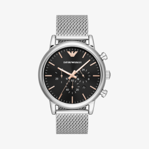 Relógio Emporio Armani Cronógrafo Masculino em Aço Prateado AR11429B1