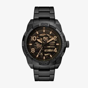 Relógio Fossil Bronson Automático Masculino em Aço Grafite ME3256/1PI