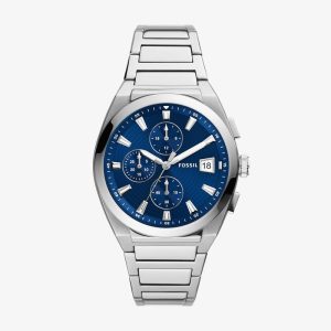 Relógio Fossil Masculino Cronógrafo em Aço e Mostrador Azul FS5795/1KN