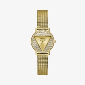 Relógio Guess Feminino em Aço Dourado e Brilhos GW0671L2