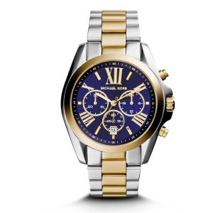 Relógio Michael Kors Bradshaw Cronógrafo Feminino Bicolor