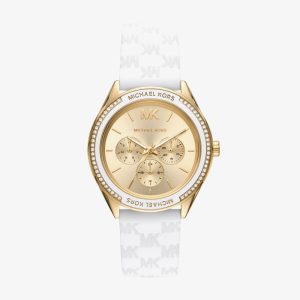 Relógio Michael Kors Feminino em Silicone Branco MK7267/2DN