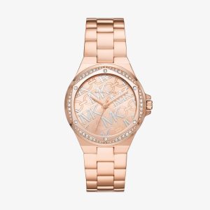 Relógio Michael Kors Lennox em Aço Rosé com Cristais MK7405