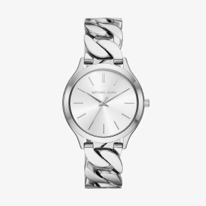 Relógio Michael Kors Runway Feminino em Aço Prateado MK7474/1KN