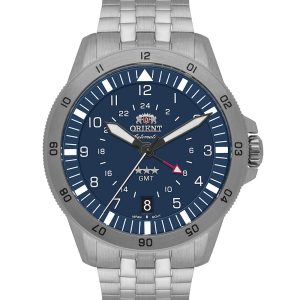 Relógio Orient Masculino Automático 3 Estrelas Sport Air GMT NH3SS018D2SX