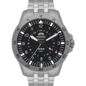 Relógio Orient Masculino Automático 3 Estrelas Sport Air GMT NH3SS018P2SX
