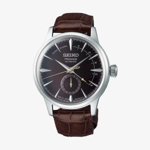 Relógio Seiko Masculino em Couro Marrom