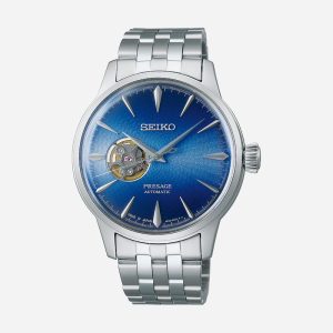 Relógio Seiko Presage Automático Masculino em Aço Prateado SSA439