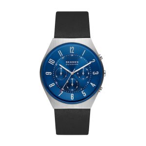 Relógio Skagen Masculino em Couro Preto