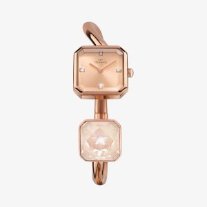 Relógio Technos Feminino Crystal em Aço Rosé 751AC/1J