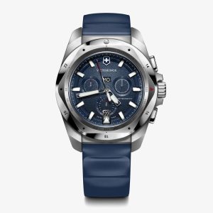 Relógio Victorinox Masculino I.N.O.X. CHRONO em Borracha Azul 241984