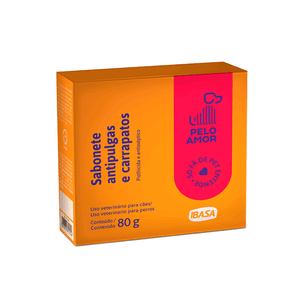 Sabonete Antipulgas e Carrapatos Ibasa - 80g