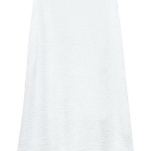 Saia Feminina Acetinada Branco