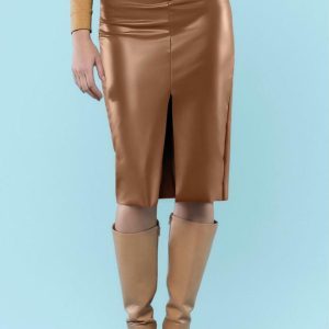 Saia Feminina Adulto Marrom