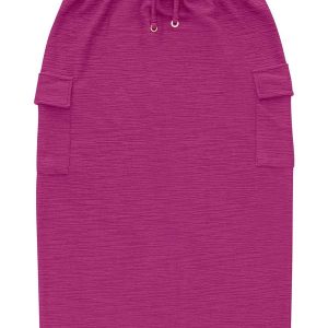 Saia Feminina Midi Roxo