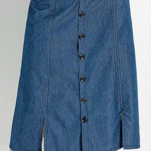 Saia Jeans com Botões