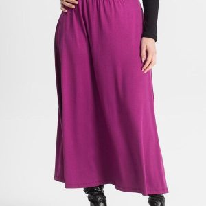 Saia Midi Feminina Roxo