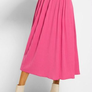 Saia Pink em Malha Crepe