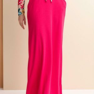 Saia Rosa com Bolso