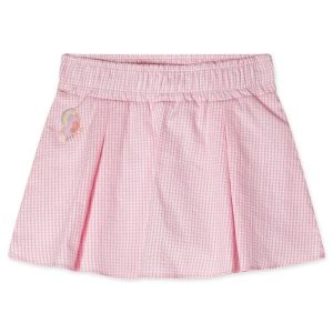 Saia Xadrez Bebê Feminina Rosa