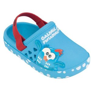 Sandália Babuche Galinha Pintadinha Happy Azul
