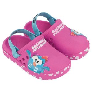 Sandália Babuche Galinha Pintadinha Happy Rosa