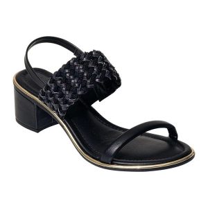 Sandália Beira Rio Preta em Sintético