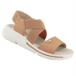 Sandália Comfortflex CarameloEm Sintético