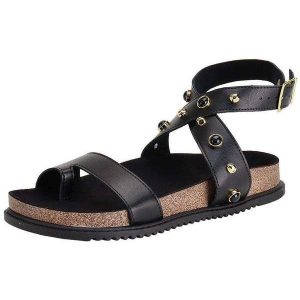 Sandália Feminina Flat Beira Rio 8524114 Preto