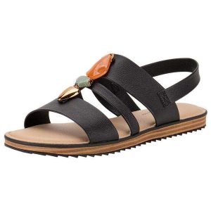 Sandália Feminina Flat Modare 7141144 - Preto