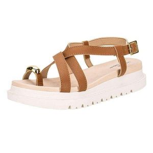 Sandália Feminina Flat Modare 7200107 - Camel