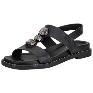 Sandália Feminina Flat Modare 7205106 - Preto