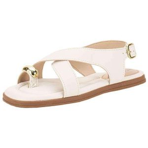 Sandália Feminina Flat Modare 7212106 Branco/Off