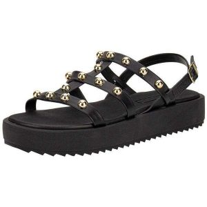 Sandália Feminina Flat Moleca 5489119 - Preto