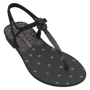 Sandália Grendha Bela Cacau Delicadeza Preta