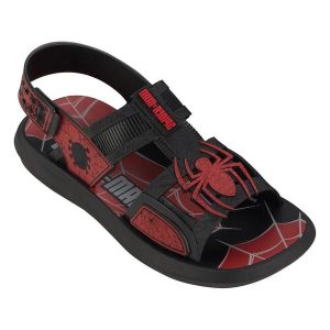 Sandália Infantil Homem Aranha Buggy Preta